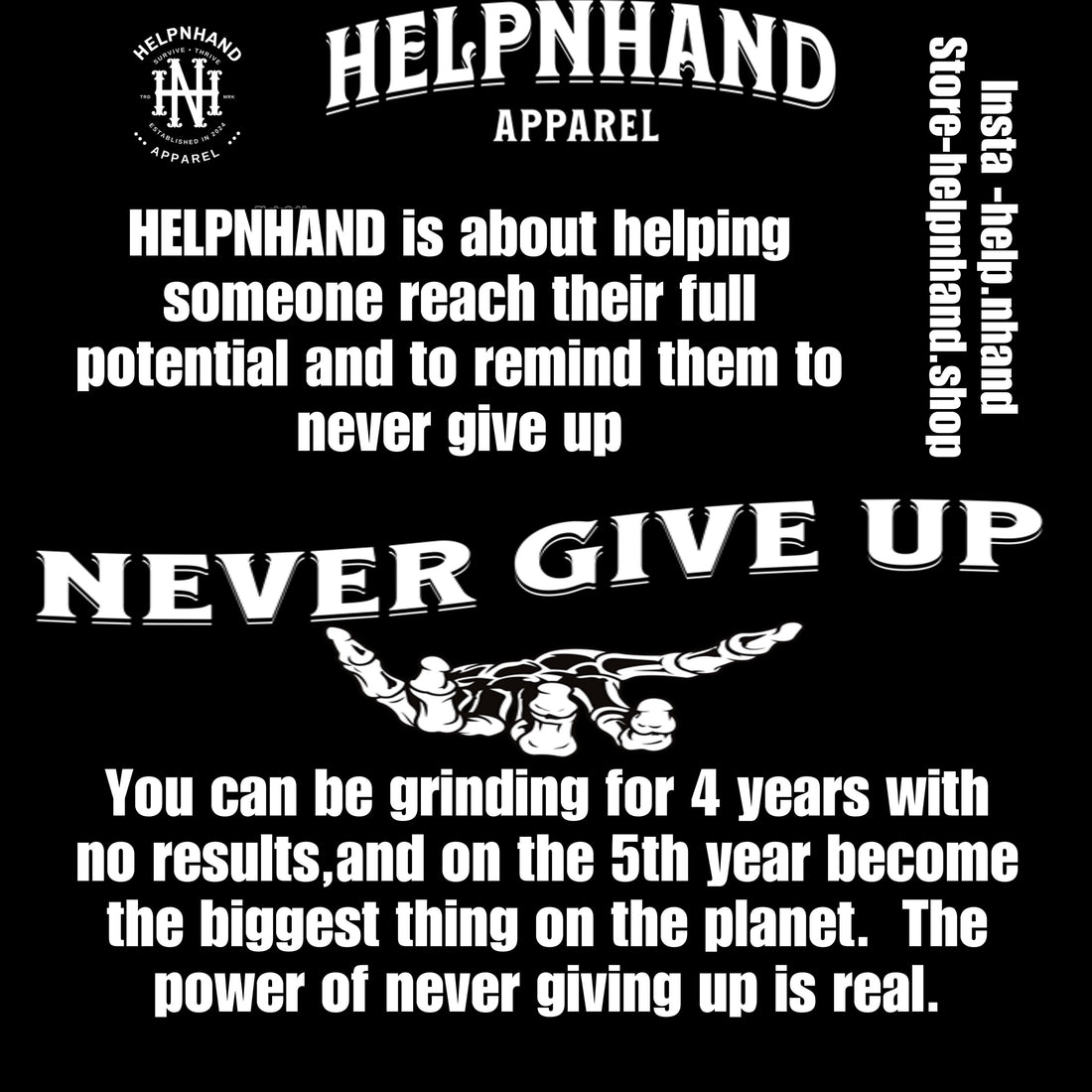 ABOUT HELPNHAND (SURVIVE AND THRIVE)AND TO NEVER GIVE UP
